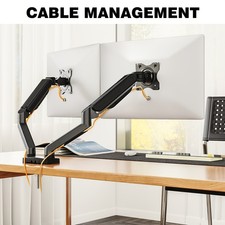 Rfiver Dual Monitor Stand Arms for 17-32 Inch, Gas Spring Full Motion Arm,22 lbs picture