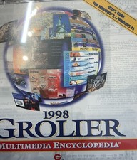 Grolier Encyclopedia 1998- CD-ROM Windows 95/Windows 3.1 Vintage Sealed picture