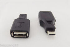 10pcs F/M USB 2.0 A Female To Micro USB B 5 Pin Male Plug OTG Adapter Converter picture