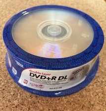 DVD Blank Office Depot Double Layer DVD+R DL Recordable Media 25 Pack New Sealed picture