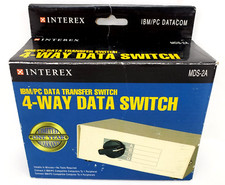 Vintage Interex 4-Way Data Transfer Switch IBM/PC Datacom MDS-2A  picture