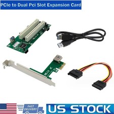 PCI-Express to PCI Adapter Card PCIe to Dual Pci Slot Expansion Card US picture