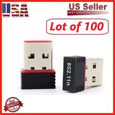 Lot of 100 Mini USB WiFi WLAN Wireless Network Adapter 802.11 Dongle RTL8188 WIN picture