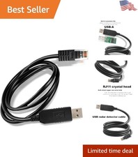 5Ft USB to RJ11 Radar Detector Cable - Reliable Data Transfer for Multiple Units picture