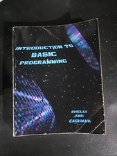 Introduction to BASIC Programming Shelly Cashman 1982 Anaheim Publishing Rare picture