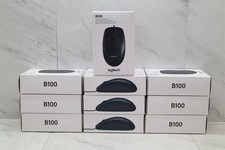 10 LOT - NEW Logitech Optical USB Black Mouse Ambidextrous Wired Office picture