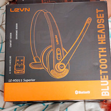 LEVN LE-HS011 Superior Bluetooth Single Ear Headset AI Noise Canceling Boom Mic picture