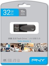 PNY Elite Turbo Attache 4 32GB USB 3.0 Type A Flash Drive Black picture