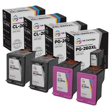 LD Replacements for Canon PG-260XL & CL-261XL High Yield Ink 4PK 2 Black 2 Color picture