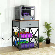 DALEHMOME 3D Printer Stand with Storage, 3D Printer Table with Power Outlet, Stu picture