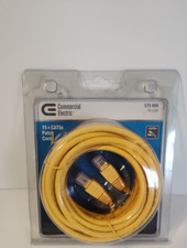 Commercial Electric 15 ft. CAT5e UTP Ethernet Cable, Yellow 575698 NOS picture