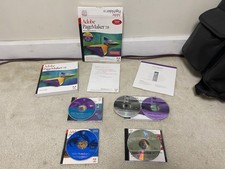 Vintage Adobe Software Lot - PageMaker 7.0 + 2X Photoshop 5 LE picture