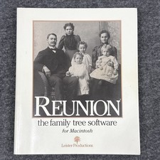 Reunion Macintosh User's Guide The Family Tree Software w/ Quick Reference Card picture