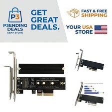 Efficient M.2 NVMe PCIe Adapter - 64Gbps Bandwidth with Heatsink for Gaming/Work picture
