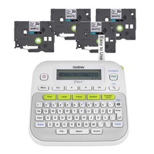 Label Maker Brother P Touch PTD210BP Easy-to Use White Bundle Tapes picture