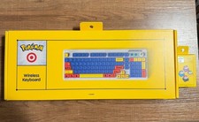 Pokemon x Target 30th Anniversary Wireless Keyboard + 4 Pc Keycaps Set NEW picture