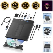 7-in-1 External Blu-Ray Drive with 100G Support & 3D Playback | USB 3.0 picture
