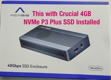 Crucial P3 Plus 4TB NVMe SSD ACASIS USB4 40Gbps External Drive 2600MB/s picture