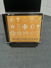 World Religions VTG CD-ROM Religious History Reference Rare Early PC Software picture