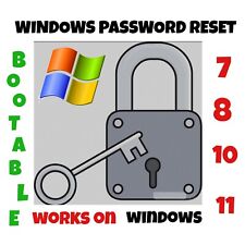 Windows Password Reset Recovery USB for Windows 7, 8, 10, 11 32/64bit, Bootable  picture