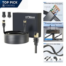 Starlink Gen 3 Mini Ethernet Cable 32.8ft Flat Coaxial RJ45 Indoor Outdoor picture