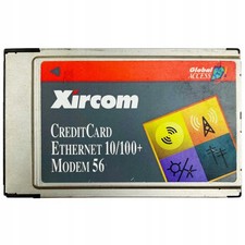 Xircom PCMCIA 10/100 Ethernet LAN+Modem 56k PC Card CEM56-100 no Dongle Cables picture