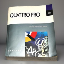 Quattro Pro Vintage Computer Software Manuals 1989 Borland Spreadsheet Reference picture