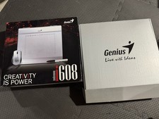 Genius MousePen i608 Graphic Tablet 8X6 Silver Open box Never Used picture