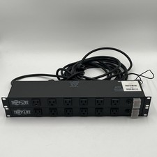Tripp Lite RS-1215-RA Rack-Mountable Power Strip w/ 12 Outlets in Black Lot of 2 picture