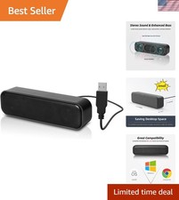 Upgraded] USB Computer /Laptop Speaker with Stereo Sound & Enhanced Bass, Por... picture