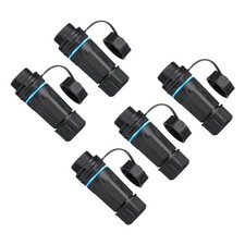 5PCS Waterproof RJ45 Coupler Single Head IP68 Ethernet LAN Cable Connector picture
