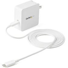 StarTech 60W USB Wall Charger, USB-C Laptop Charger 60W PD, 6ft/2m Cable WCH1C picture