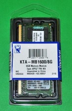 Kingston 8GB DDR3 Laptop Memory SODIMM 8GB kta-mb1600/8g for APPLE Mac computer picture