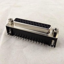 5x D-SUB DB25 25Pin 2 Rows Female Right Angle PCB Solder Cable Adapter Connector picture