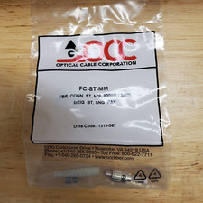 OCC OPTICAL CABLE CORP FC-ST-MM FIBER OPTIC ST CONNECTOR KIT, MULTI-MODE, BEIGE picture