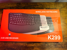 EDJO Wireless Ergonomic Wave Keyboard wrist rest wave keys (K2) picture
