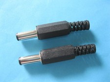 12 pcs 5.5x2.1mm DC Power Male Plug Connector Adapter Plastic Handle Black Head picture