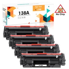 No Chip 4PK W1380A Toner Compatible With HP 138A LaserJet 3001dw 3001fdw 3101fdw picture