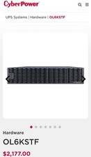 CyberPower OL6KSTF BP240VL3U01 UPS 240V Black Uninterruptible Power Supply picture