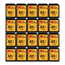 Kodak 32GB Class 10 UHS-I U1 SDHC Memory Card 20 Pack picture