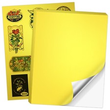 60PK Koala Foil Gold Vinyl Sticker Paper Inkjet Laser Printers Waterproof 8.5x11 picture