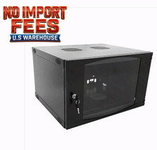 9U Wall Mount Network Server Rack Cabinet 450mm Deep Locking Glass Door picture