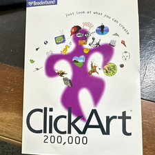 Broderbund ClickArt 200,000 Windows English CD-ROM Set Discs 1-14 picture