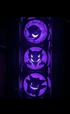 3D Printed Pokemon 3 Pack PC Fan Grill Cover | Gaming Setup Accessory picture