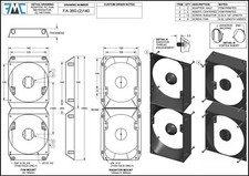 PC Fan Radiator AIO Reducer, 360mm Rad x (2) 140mm Fans, Cowl, Shroud, Adapter picture