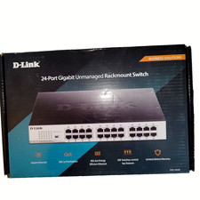 D-Link 24 Port Gigabit Unmanaged Rackmount Switch DGS-1024D Open Box picture