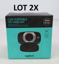 Lot 2x NEW Logitech C615 Portable HD Webcam 1080p Autofocus Black picture