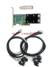 Broadcom HBA 9500-16i Tri-Mode Host Bus Adapter SATA  + 2 SFF-8654 8*SATA cables picture