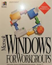 Microsoft Windows for Workgroups Version 3.1 Networking 3.5” Sealed NEW Genuine picture