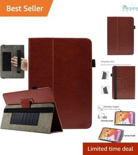 Universal 10-11 Inch Tablet Case Leather Folio Stand Card Slots Hand Strap picture